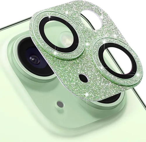 Vista 12 de Protector de lente de cámara compatible con iPhone 15 y 15 Plus, protector de pantalla de vidrio templado antiarañazos, a prueba de golpes, funda