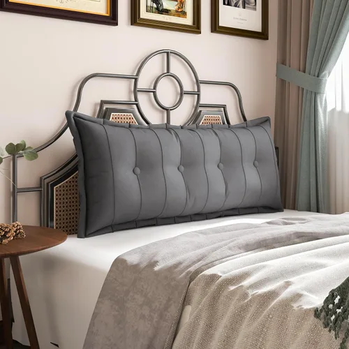 Vista 23 de VERCART Almohada grande para cabecero, almohada de sofá cama, almohada de lectura, almohada de cabecera de cama, almohada de apoyo