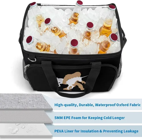 Vista 6 de Bigfoot - Bolsa térmica térmica de unicornio con aislamiento, impermeable, bolsa de mano para acampar y viajar