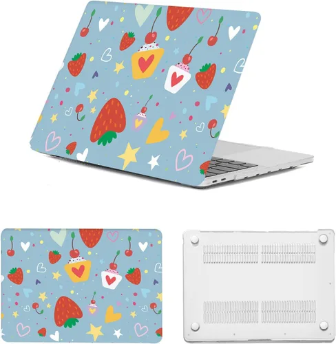 Vista 24 de Funda protectora para MacBook Air de 11 pulgadas 2015 2014 2013 2012 2011 2010 A1465 A1370, diseño de patrón de plástico, funda para laptop