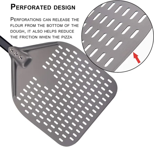 Vista 6 de G.a HOMEFAVOR 12 x 15 pulgadas rectangular de aluminio para pizza, 26