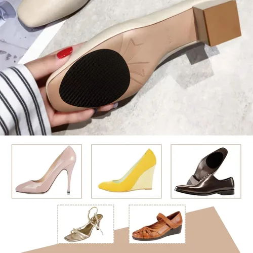 Vista 4 de Almohadillas antideslizantes para zapatos, protectores de suela de zapatos para la parte inferior de los zapatos, 6 suelas antideslizantes
