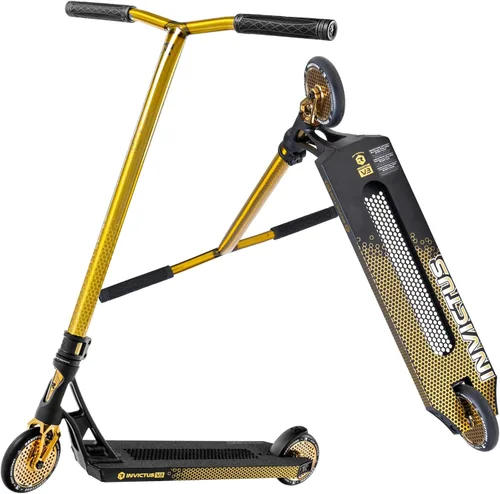 Vista 8 de Root Industries Invictus Complete Pro Scooter - Ruedas Honeycore de 4.724 in, barras de cromolita, compresión HIC y cubierta de corte