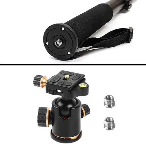 Vista 5 de Profesional Heavy Duty 72" Monopod/Unipod (doble cabezal opcional) para Sony SAL-2470Z 0.945-2.756 in f/2.8 Carl Zeiss Vario-Sonnar T