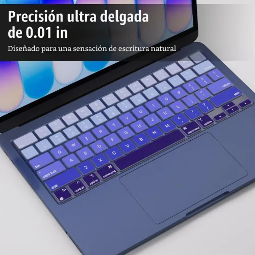 Vista 3 de ProElife Funda de teclado para MacBook Neo de 13 pulgadas A18 Pro A3404 Azul Degradado