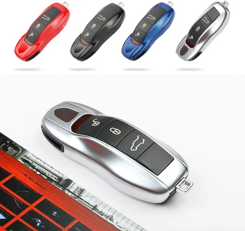 Vista 13 de Jaronx Funda compatible con llavero Porsche para Cayenne Panamera Macan 911
