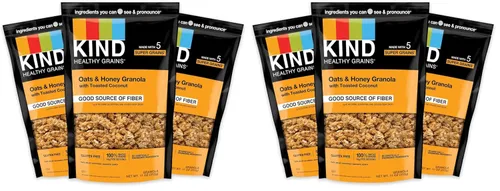 Vista 11 de KIND HEALTHY GRAINS Granola, snack saludable, granola de vainilla y arándanos con semillas de lino, mezcla de aperitivos, 3 unidades, 33 onzas