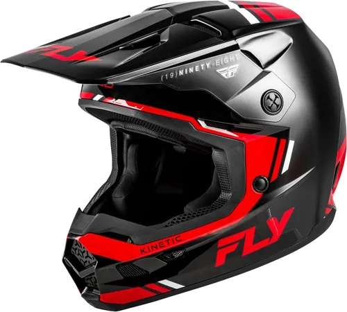 Vista 8 de Fly Racing Kinetic Verdict Casco - Casco protector para moto de tierra, MTB, BMX y motocicletas Negro mate