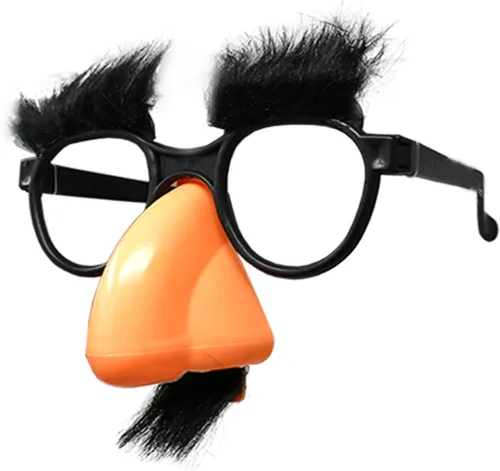 Vista 2 de Skeleteen Gafas con nariz - Gafas divertidas de anciano - 1 pieza