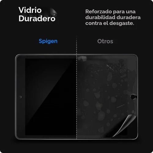 Vista 6 de Spigen Protector de pantalla de vidrio templado [GlasTR Slim] diseñado para iPad de 10.2 pulgadas (9ª (2021) / 8ª (2020) / 7ª (2019)
