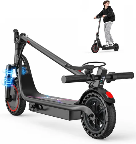 Vista 9 de Scooter eléctrico de 350 W/500 W para adultos y adolescentes - 19/22 MPH y Blanco