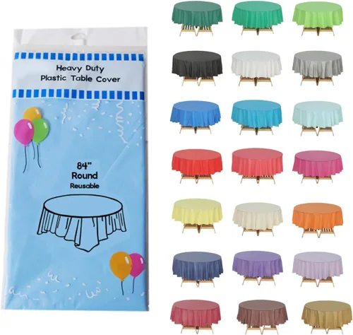 Vista 30 de Evershine - Mantel de plástico resistente (reutilizable, 12 unidades)