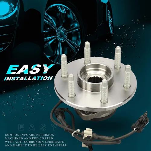 Vista 6 de IRONTEK 4WD/AWD 515036 Conjunto de cojinete de cubo de rueda delantera para Cadillac Escalade, para Chevy Avalanche, Express 1500, Silverado