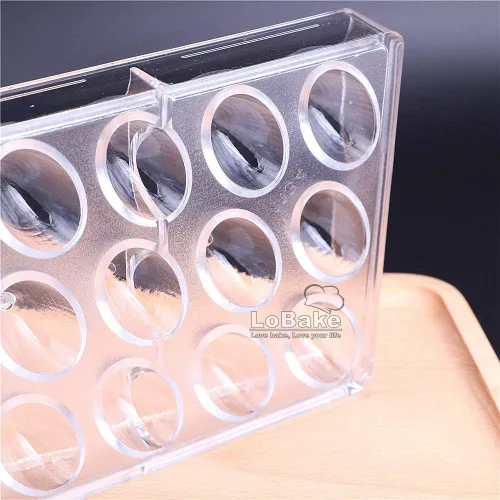 Vista 5 de 21 cavidades pequeña colina concha mar sofá forma policarbonato PC chocolate molde cubo hielo molde hacer dulces moldes DIY hornear cosas