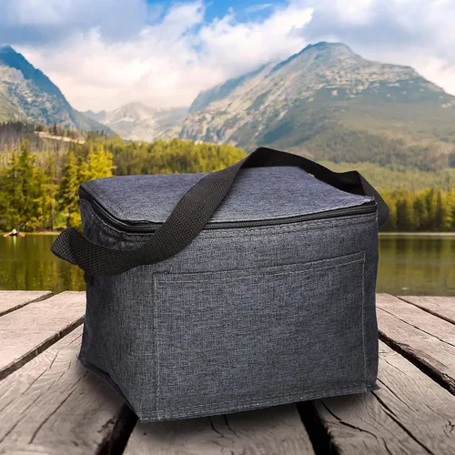 Vista 7 de Juego de 10 bolsas de almuerzo aisladas, paquete a granel, perfecta para el trabajo, viajes, eventos al aire libre, color negro