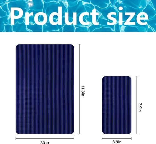 Vista 2 de Kit de reparación de cubierta de piscina de 6 piezas, kit de parche azul para cubierta de seguridad para piscina, kit de parche de malla