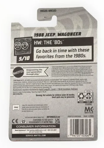 Vista 2 de Hot Wheels 1988 Jeep Wagoneer, HW Los 80 5/10