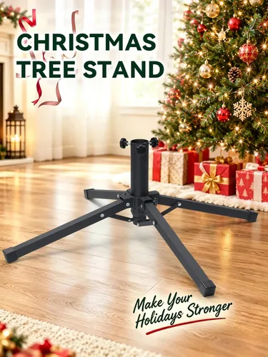 Vista 2 de Soporte para árbol de Navidad para árboles artificiales de 9 a 14 pies