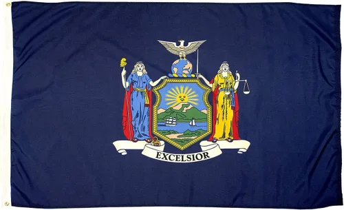 Vista 38 de FlagSource Bandera del estado de Alabama, material de nailon 200D con certificación FMAA, resistente, fabricada en Estados Unidos, resistente a