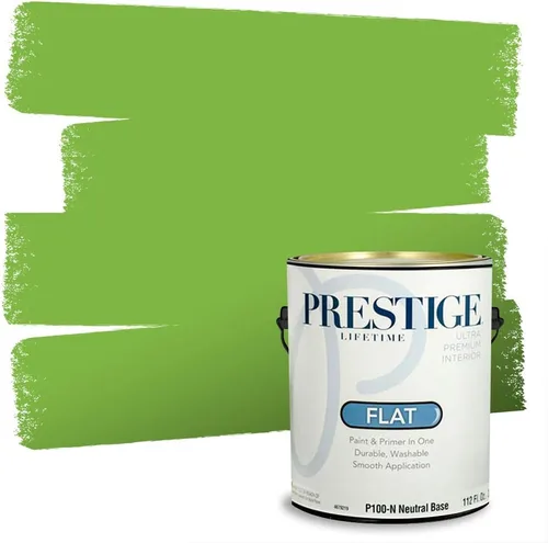 Vista 63 de PRESTIGE Pintura exterior e imprimación en uno, aloe, plano, 1 galón