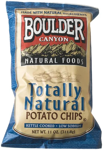 Vista 34 de Boulder Canyon Papas fritas - Hickory BBQ (1.5 oz/Caja de 55)