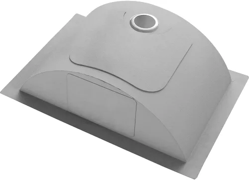 Vista 7 de Ruvati RVH6107BL RVH6107BL - Fregadero de cocina de acero inoxidable de calibre 16 con acabado cepillado que oculta arañazos, fregaderos de montaje