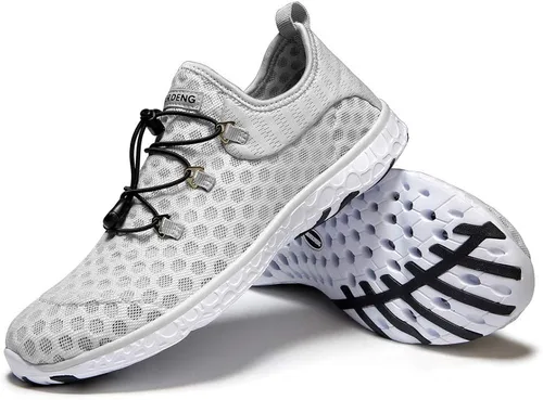 Vista 6 de MOERDENG - Zapatos de agua de secado rápido para mujer ligeros para deportes al aire libre playa piscina ejercicio