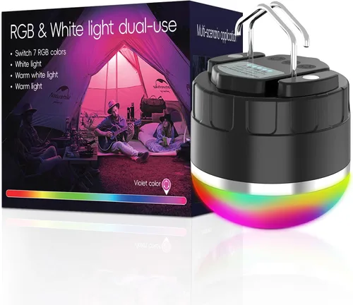 Vista 10 de Linterna LED recargable para campamento, 1000 lúmenes, luz súper brillante para tienda de campaña con batería de 4000 mAh, hasta 110 horas de tiempo
