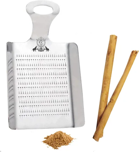 Vista 2 de Perfect - Rallador de canela (acero inoxidable) Alimentos gourmet y rallador de especias Molinillo de canela ideal, rallador de limón, escofina