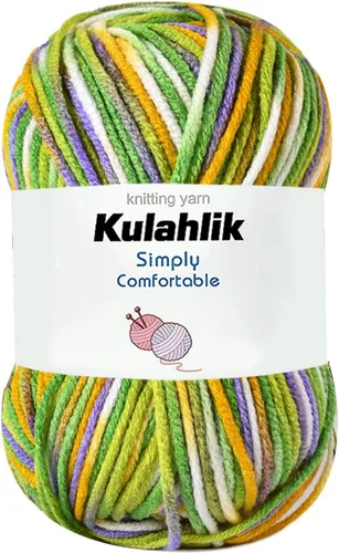 Vista 78 de 50g (1x50g) Hilo Acrílico para Crochet y Tejido, Hilo Degradado Colorido, 1 Rollo de Madejas, Hilo Acrílico Multicolor, Perfecto para Proyectos