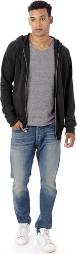 Vista 3 de Alternative Sudadera con capucha vintage de felpa francesa para hombre
