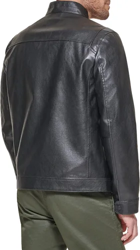 Vista 4 de Dockers Chaqueta Racer de cuero sintético The Dylan para hombre