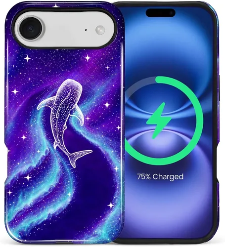 Vista 30 de Funda Compatible con iPhone 13/14 [Compatible con MagSafe] Protección de Doble Capa de Cáscara Dura Híbrida, Funda Magnética Protectora a Prueba