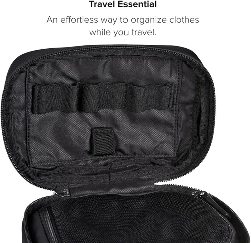 Vista 5 de TUMI - Bolsa de accesorios de equipaje - Neceser de viaje para hombre y mujer, Negro -, Bolsa de accesorios pequeña
