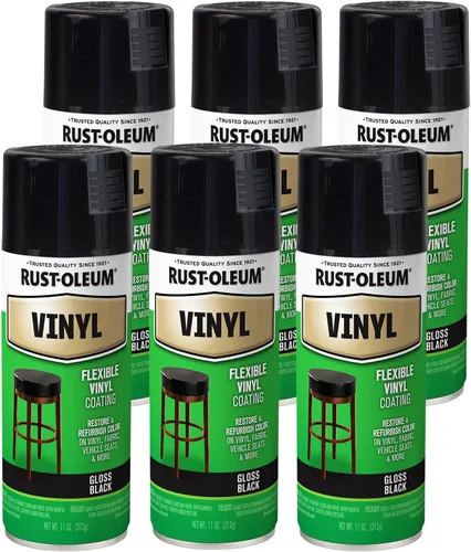 Vista 5 de Rust-Oleum 1909830 Specialty - Pintura en aerosol de vinilo, 12 onzas, color negro