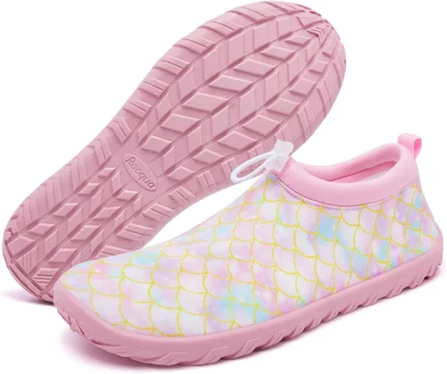 Vista 3 de Racqua Boys Girls Kids Water Shoes Swim Shoes Quick Dry Aqua Shoes for Beach Pool (LittleBig Kid)