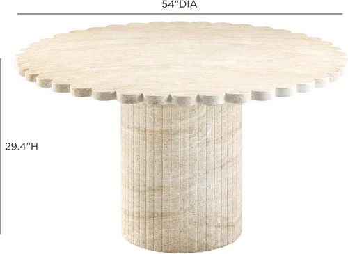 Vista 3 de Tov Furniture Mesa de Comedor Blossom para Interiores/Exteriores