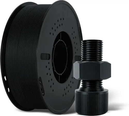 Vista 40 de Kingroon Filamento de impresora 3D PLA Plus (PLA+), 10 rollos, precisión dimensional +/- 0.001 in, carrete de 22 libras (22 libras), 0.069 in, negro