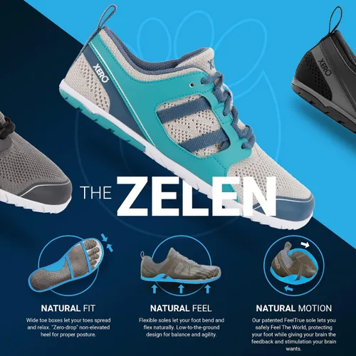 Vista 2 de Xero Shoes Zelen Barefoot - Tenis de correr para mujer