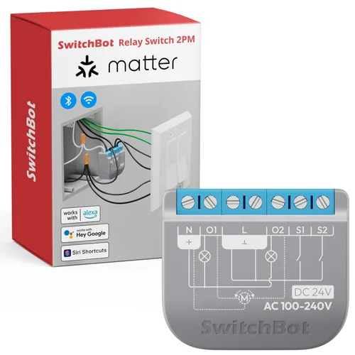 Vista 15 de SwitchBot Interruptor de relé inteligente (interruptor de relé 1PM US)