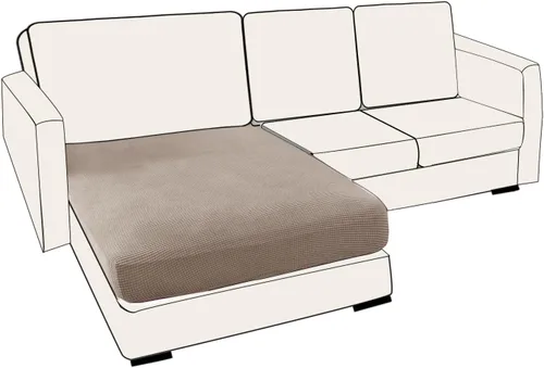 Vista 62 de UNBBRRL Fundas de cojín de asiento para sofá, elásticas, funda de cojín individual para sofá, fundas de cojín para sofá, fundas de héroe protegen