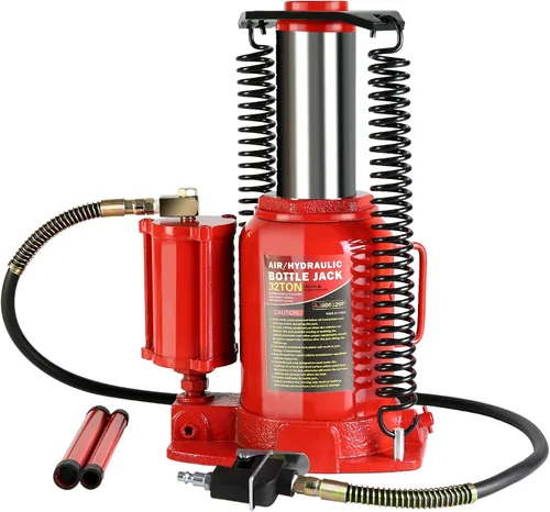 Vista 6 de Gato Hidráulico de Botella de Aire de 20 Toneladas con Bomba Manual de Mano, Elevador de Reparación de Servicio Pesado para Camión Automático