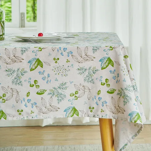 Vista 13 de Wracra Mantel redondo de macramé impermeable, estilo lino de granja, resistente a las arrugas, lavable, para interiores y exteriores