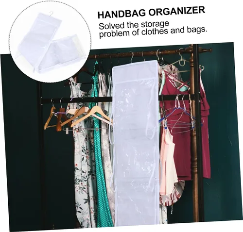 Vista 6 de Didiseaon Bolsa de almacenamiento colgante Organizador de bolsas Organizador de armario Diseño de ventana Tela no tejida Ahorro de espacio