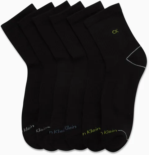Vista 4 de Calvin Klein Calcetines deportivos acolchados de corte alto para hombre (paquete de 6)
