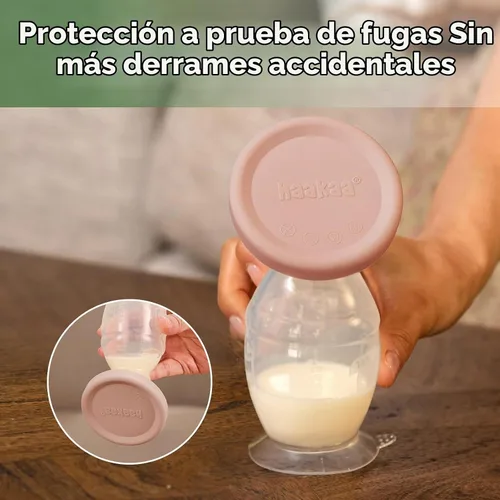 Vista 2 de haakaa - Tapa de extractor de leche de silicona (rubor), se adapta a todos