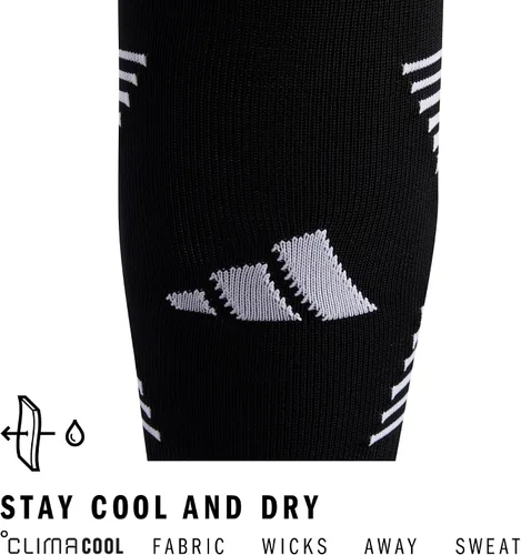 Vista 4 de adidas Team Speed 3 - Calcetines de fútbol (1 par), NegroBlanco2