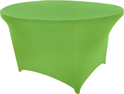 Vista 75 de Mantel de cóctel de elastano redondo de 24 pulgadas x 30 pulgadas de alto, color negro