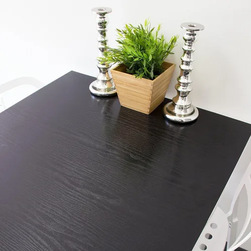 Vista 3 de d-c-fix 346-0034-2PK - Película autoadhesiva decorativa, diseño de madera negra, rollo de 17 x 78 pulgadas, paquete de 2