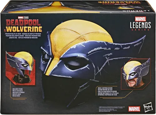 Vista 13 de Máscara de juego premium de Marvel Legends Series Wolverine, colección de accesorios de película para adultos